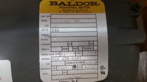 MOTOR, ELECTRIC TYPE, 10 HORSEPOWER, 230VAC ELEC RATING, 3450 RPM, 215T FRAME, TEFC ENCLOSURE, 1.0 SERVICE FACTOR. MOTOR TO BE MODIFIED WITH CLASS H INSULATION. DO NOT SUBSTITUTE, PART # L3711T (W-44) LOADING & HANDLING FEE $15-